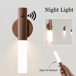 Luz noturna LED USB sem fio em bastão de madeira - EM PPROMOÇÃO - Preço Baixo É Aqui