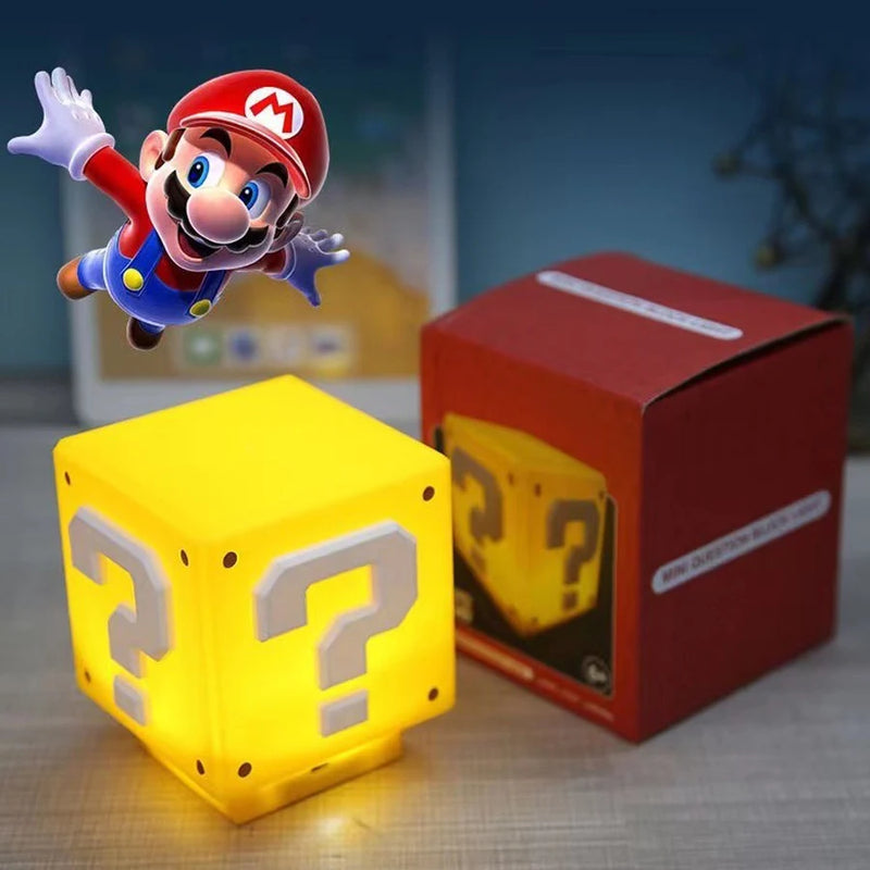 Luminária LED Cubo do Mario Bros